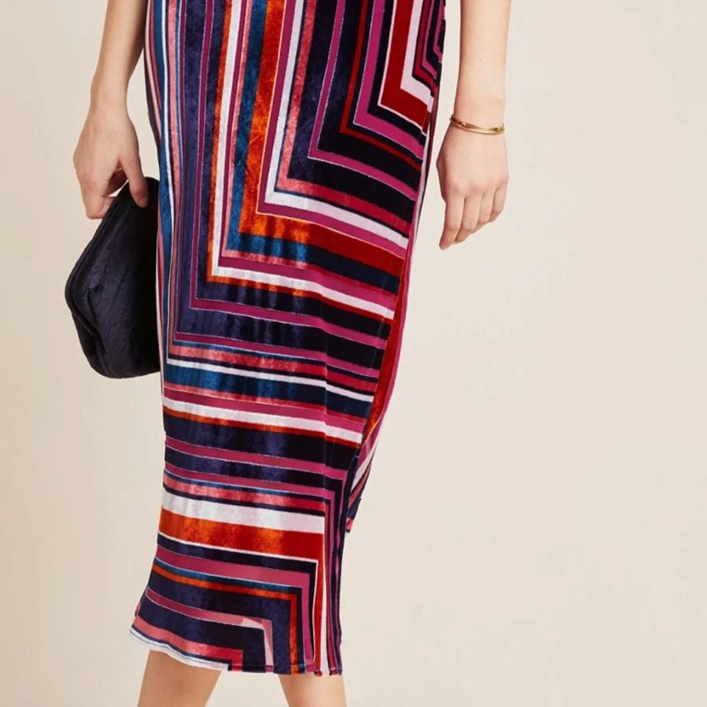 Anthropologie Tina Velvet Midi Dress Size Small NWT - Picture 11 of 16
